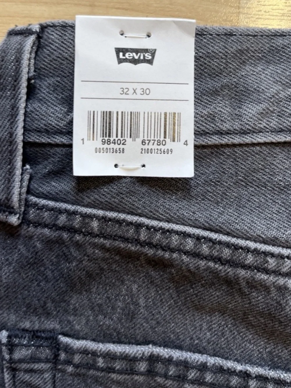 Levi's 501 Selvedge Original Straight Leg Jeans Men's 32x30 Gray Big E